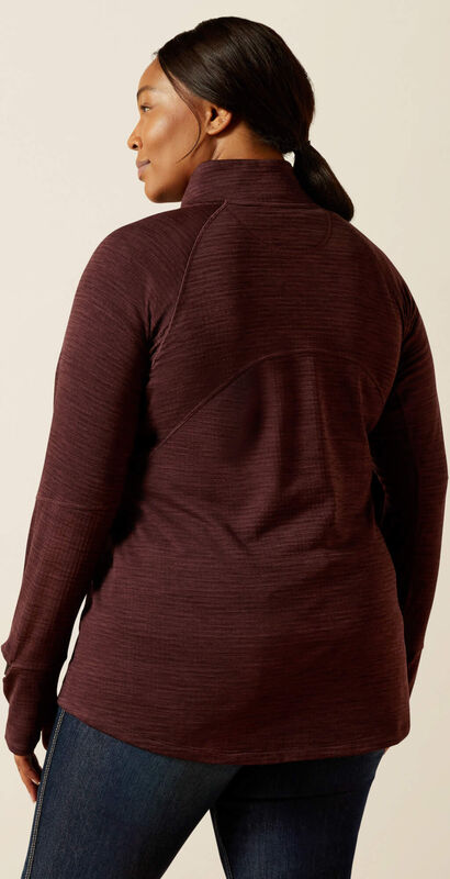 Rebar Gridwork 1/4 Zip Baselayer Back Plus